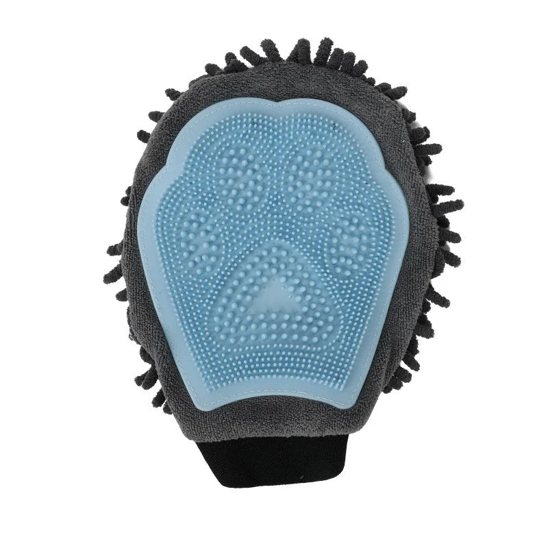 stalemp Dual-Sided Pet Grooming Mitt — Blue