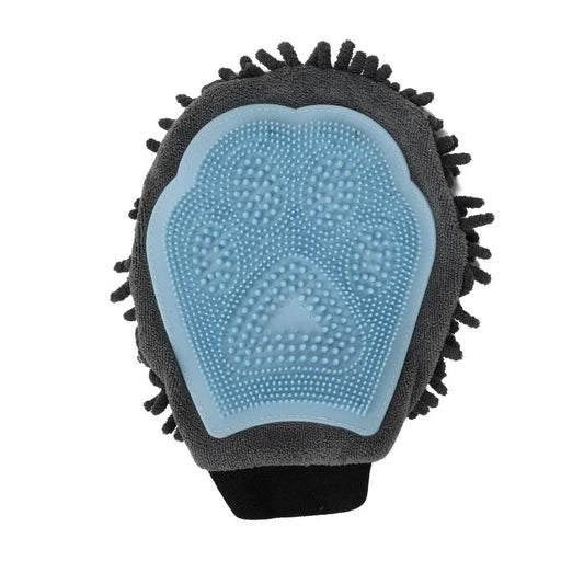 stalemp Dual-Sided Pet Grooming Mitt — Blue