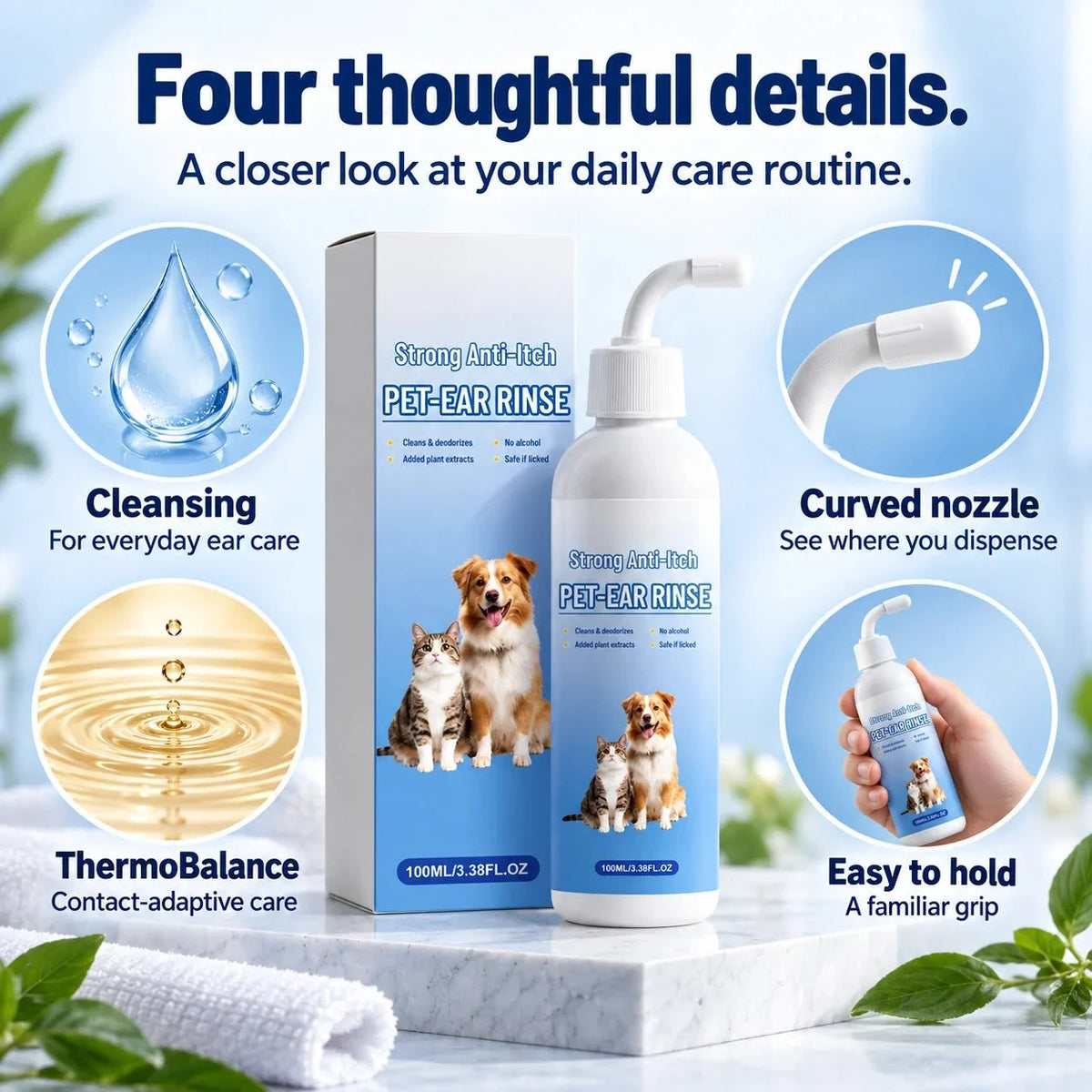 PET-EAR RINSE — ThermoBalance contact-adaptive care details