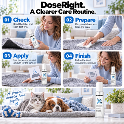 How to use Stalemp pet deodorizing spray
